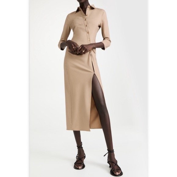 Jacquemus Dresses & Skirts - NWT Jacquemus ‘La Robe Jocou’ Midi Shirt Dress Tan/Beige FR44/ US12 $840 Retail